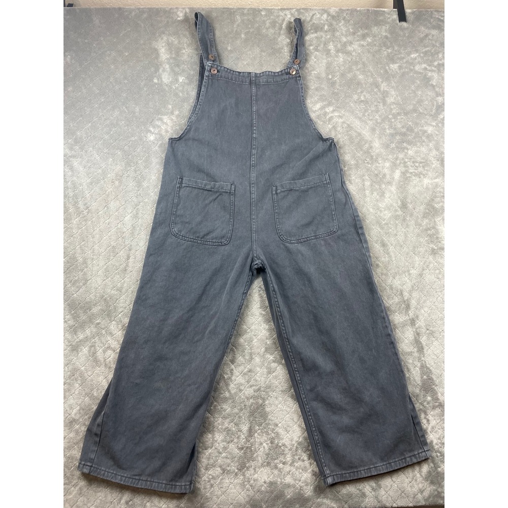 Tallulah Womens‎ Cotton Wide Leg Overalls Charcoal Grey DS0481 Mens Medium